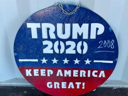 TRUMP 2020 KEEP AMERICA GREAT METAL SIGN