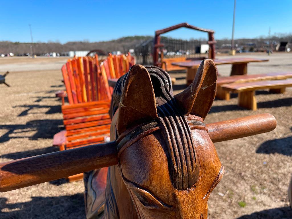 WOODEN ROCKING HORSE