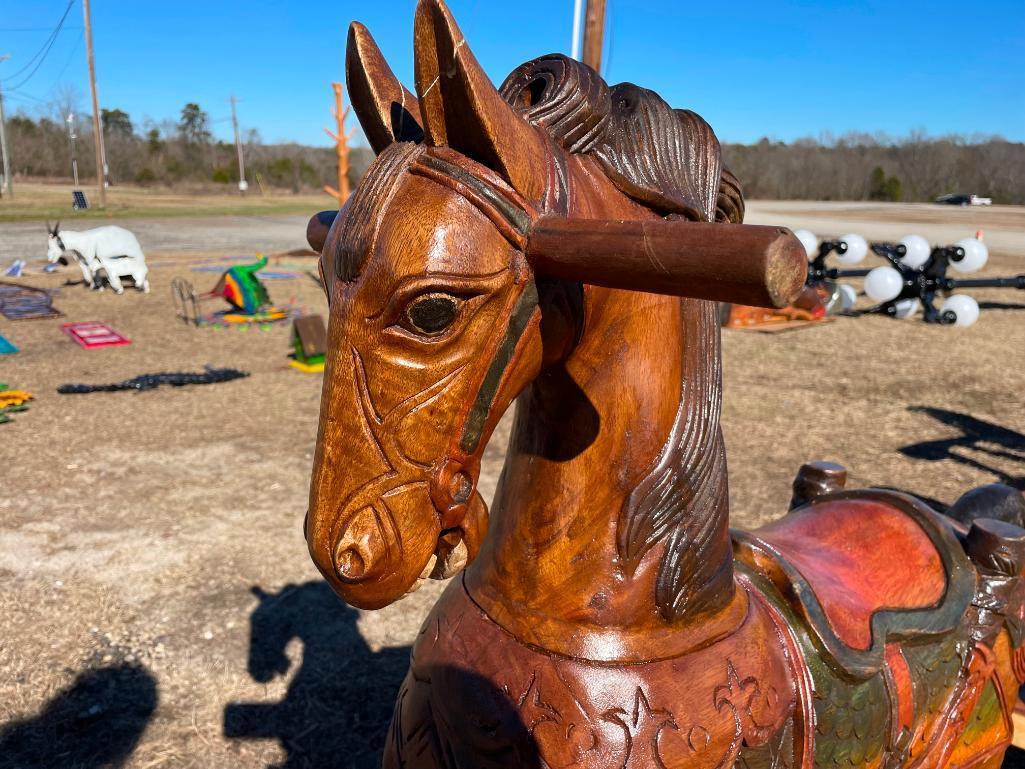 WOODEN ROCKING HORSE