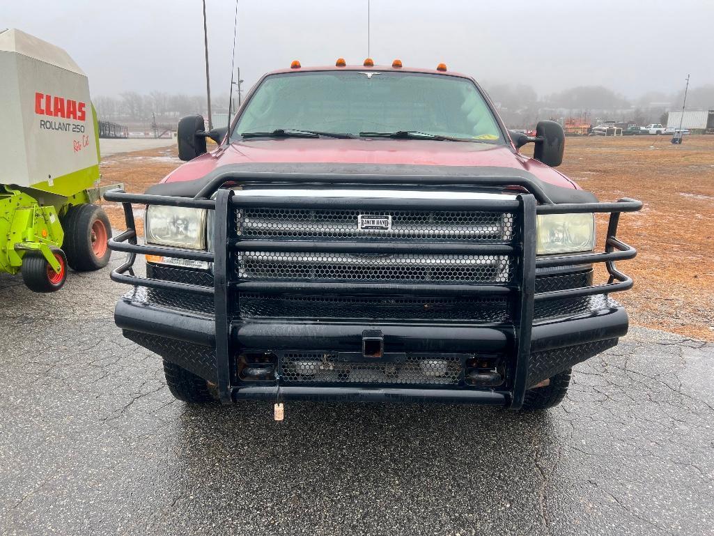 2003 FORD F350 SUPER DUTY LARIAT CREW CAB FLAT BED