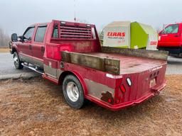 2003 FORD F350 SUPER DUTY LARIAT CREW CAB FLAT BED