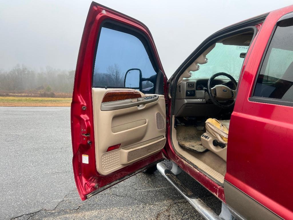 2003 FORD F350 SUPER DUTY LARIAT CREW CAB FLAT BED