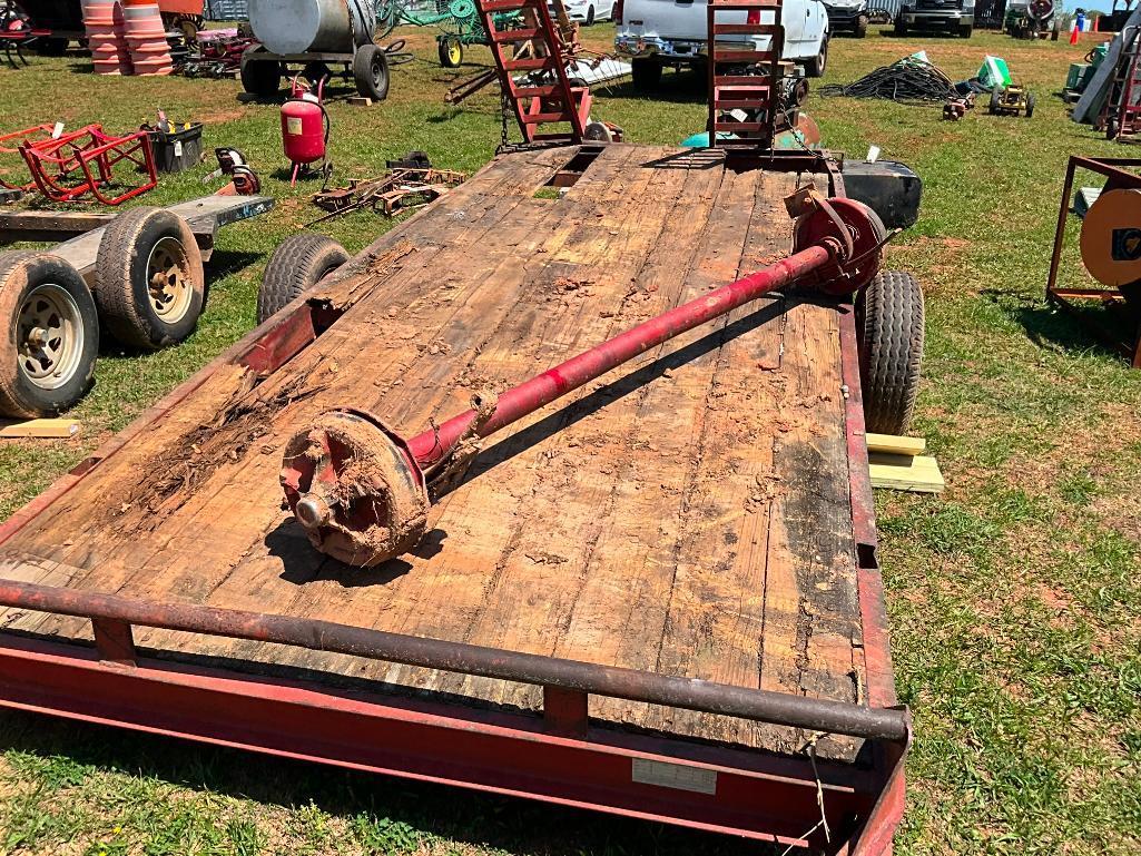 *NO TITLE* 16' HUDSON EQUIPMENT TRAILER (HIT ON