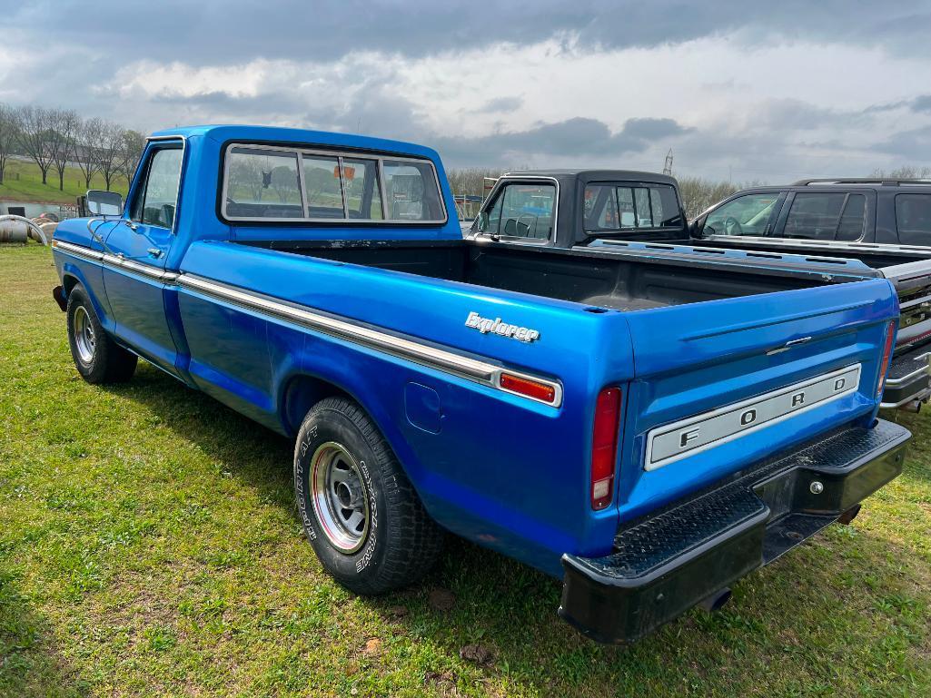 1977 FORD F100 CUSTOM EXPLORER PICKUP TRUCK