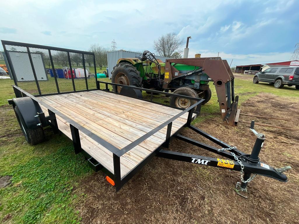 UNUSED 82"12' TMT SINGLE AXLE TRAILER (2990LB