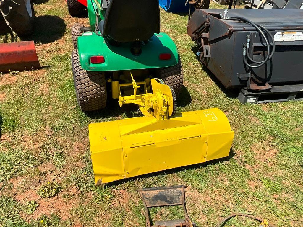 JOHN DEERE 214 RIDING MOWER W/ TILLER, 48" DECK,