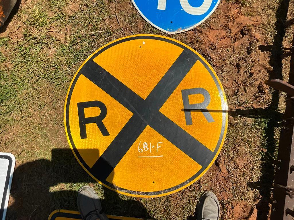 SIGN- RAILROAD CROSSING