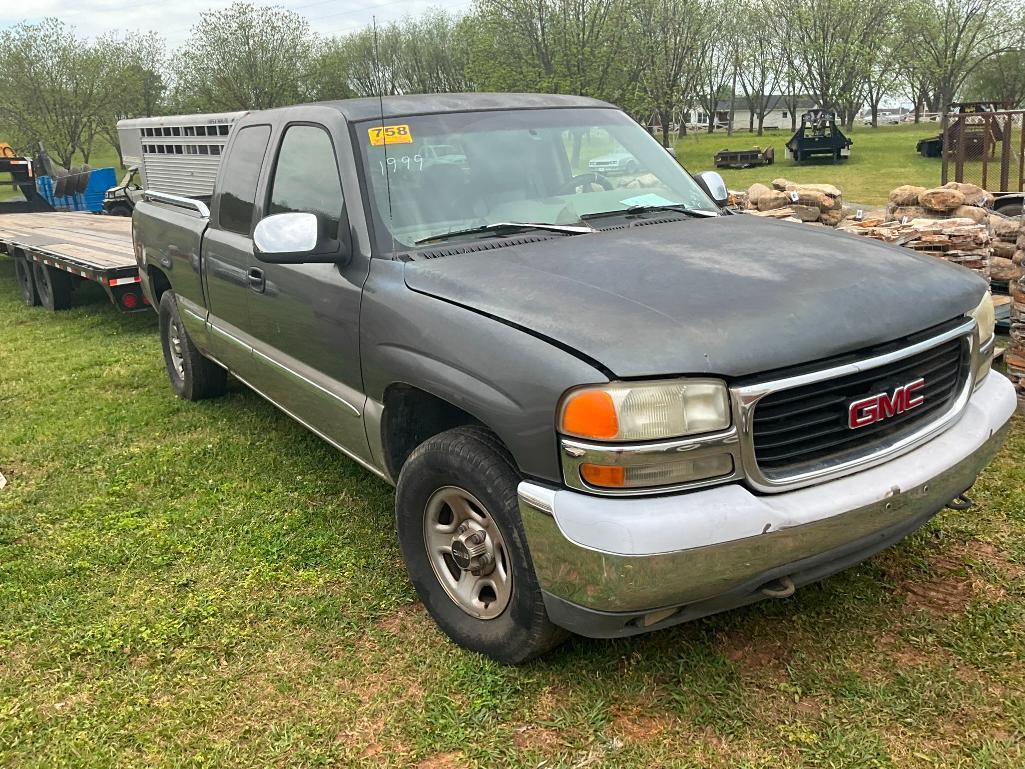 1999 GMC Z71 SIERRA PICKUP TRUCK (AT, 5.3L, MILES