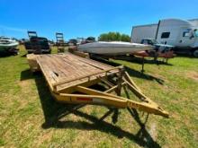 18'X82" EQUIPMENT TRAILER **NO TITLE** (TANDEM 6