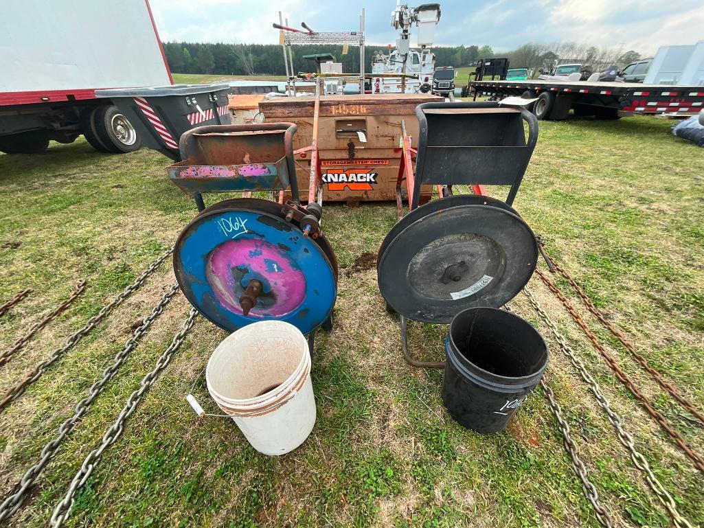 (2) BANDING MACHINE CARTS