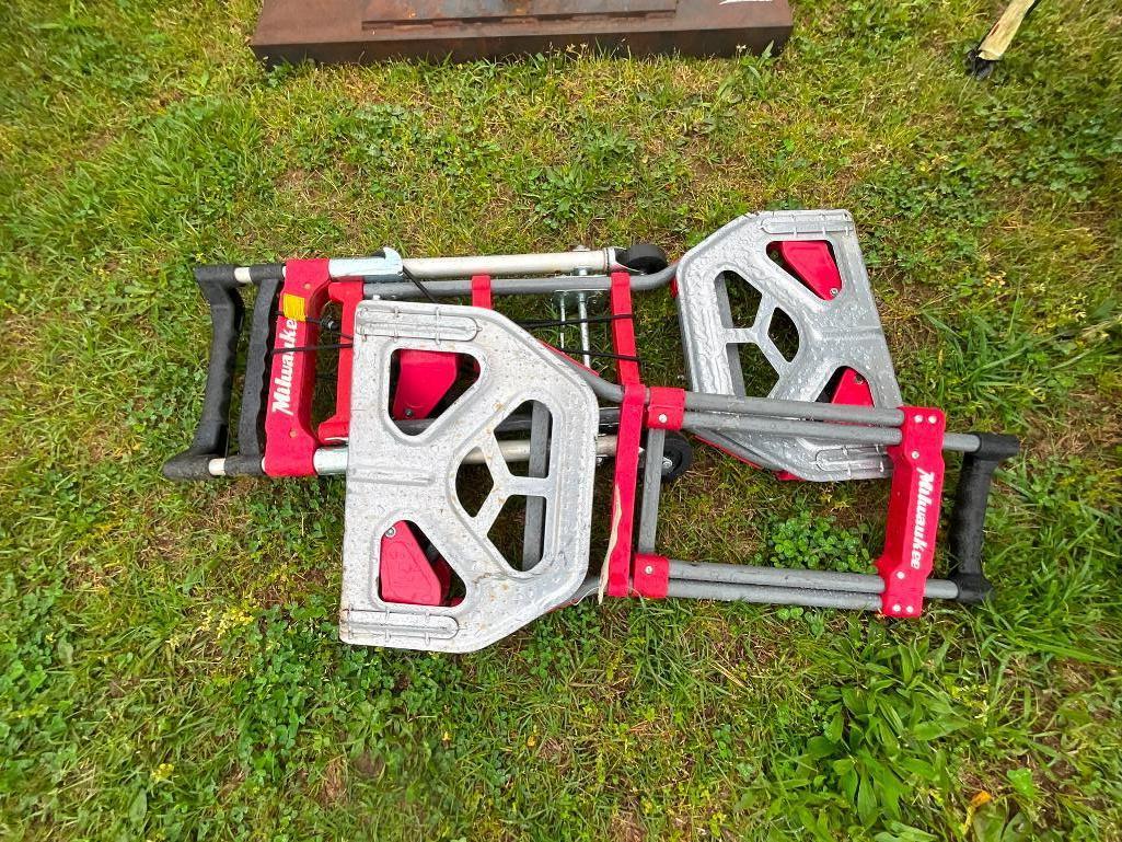 (2) MILWAWKEE MINI HAND TRUCKS