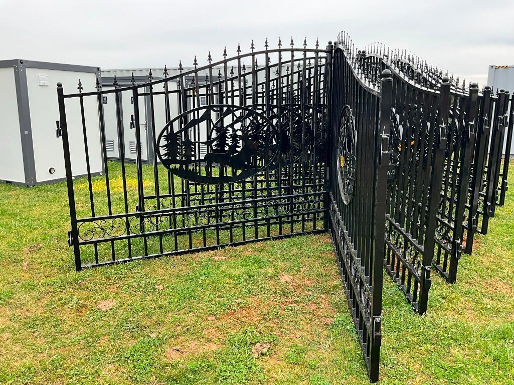 20' BI PARTING GATE W/DEER ARTWORK