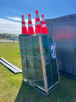 (250) UNUSED PVC SAFETY TRAFFIC CONES