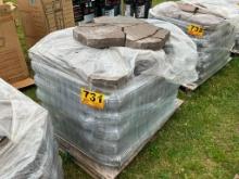 18" DESIGNER PATIO PAVERS (GRAY, +/-104SQFT)