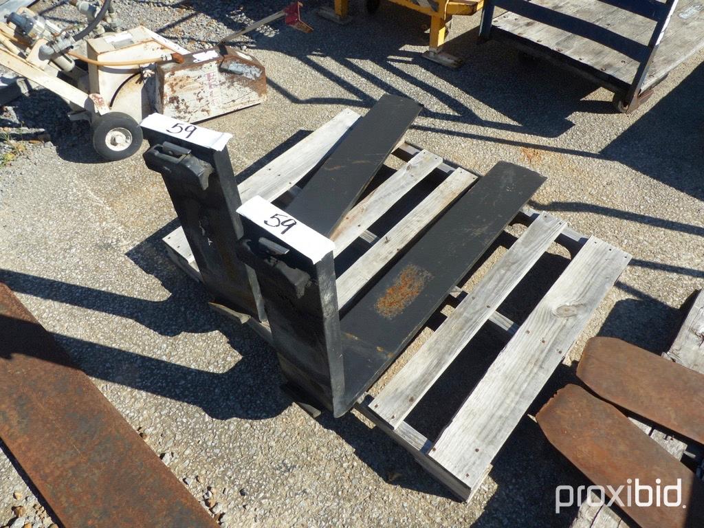 Set of Heavy Duty Pallet Forks