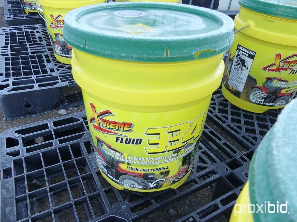 One - 5 Gallon Bucket Hydraulic Oil