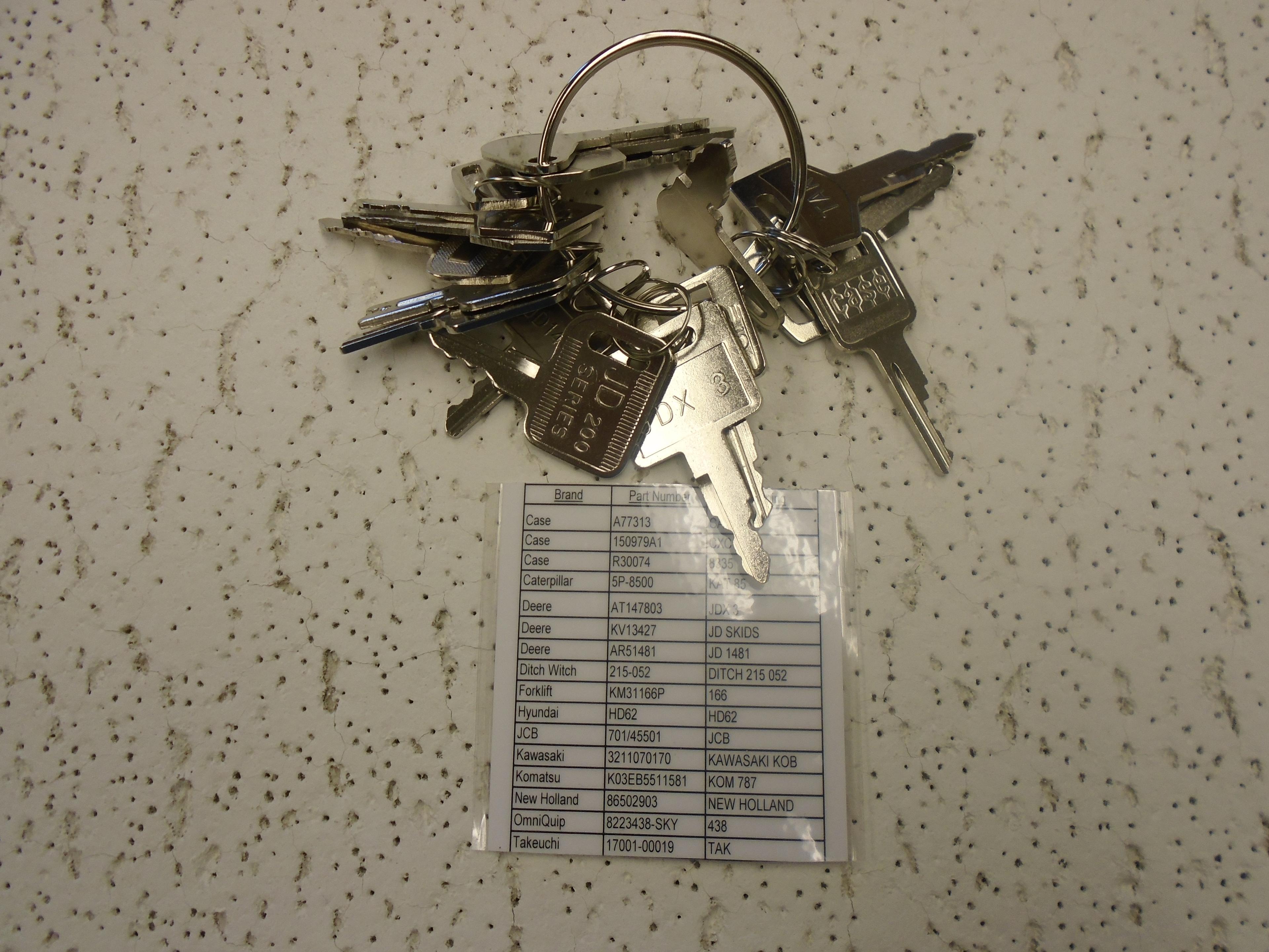 Set of 16 Equipment Keys