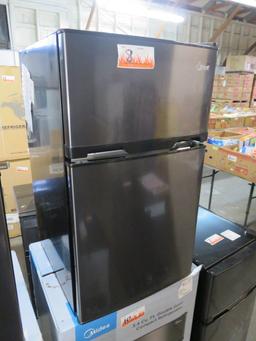 MIDEA WHD125FBS1 2 DOOR MINI FRIDGE 3.4 CF STAINLESS