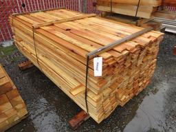 PALLET W/ CEDAR TONGUE & GROOVE 6' X 3'' X 3/4'' *APPROXIMATELY 350