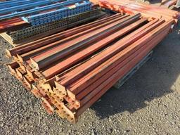 PALLET W/ APPROXIMATELY (30) 8' PALLET RACK LOAD BEAMS