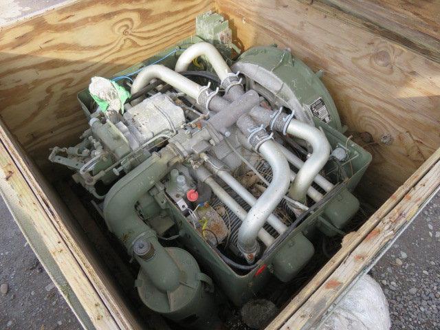 MILITARY GASOLINE 4CYL AIR COOLED 4 CYCLE ENGINE, 48 CUBIC INCHES