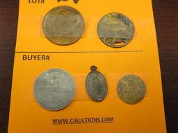 CYRUS HALL MCCORMICK INVENTOR OF THE REAPER IHC COIN, KELVINATOR US REFRIGERATION TOKEN