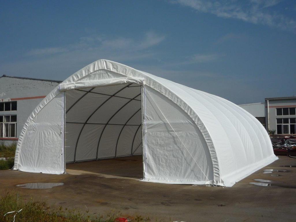 30' X 65' X 15' PEAK CEILING DOUBLE DOOR STORAGE BUILDING