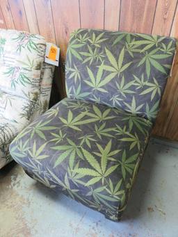 INDICA (DARK) ARMLESS SMOKING CHAIR (MICROFIBER)