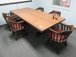 CONFERENCE TABLE W/(5) CHAIRS