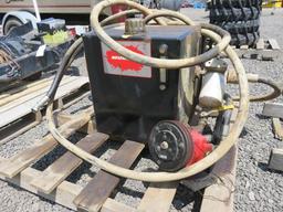 HEAVY DUTY METAL BUMPER W/KOEING 524 PTO WINCH & HYDRAULIC TANK, PUMP AND HOSES