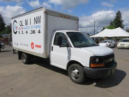 2007 CHEVROLET G33803 14' CUTAWAY BOX TRUCK