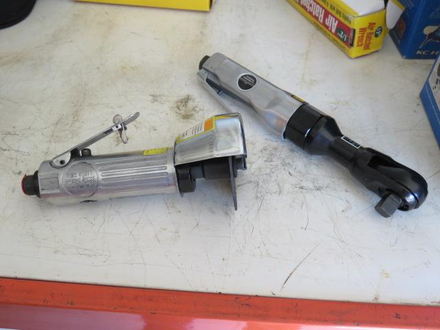 CENTRAL PNEUMATIC 3'' AIR HIGH SPEED CUTTER & 1/2'' AIR RATCHET WRENCH