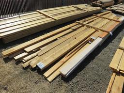 ASSORTED SIZE & LENGTH CEDAR TONGUE & GROOVE/PLANK