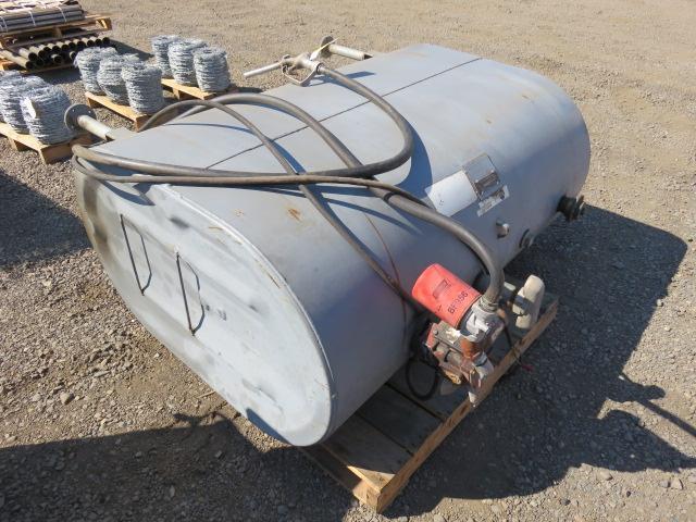 275 GAL OIL BURNER FUEL TANK, W/GASBOY