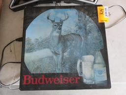 BUDWEISER 18'' X 18'' ELECTRIC BEER SIGN