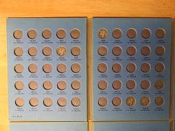 (4) COIN ALBUMS W/ASSORTED WASHINGTON HEAD QUARTERS, MERCURY HEAD DIMES, & ROOSEVELT DIMES