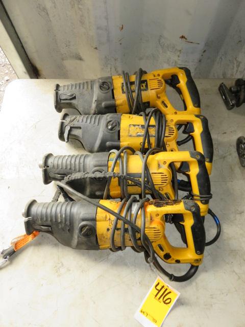 (4) DEWALT DW311 CORDED RECIPROCATING SAWS