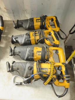 (4) DEWALT DW311 CORDED RECIPROCATING SAWS