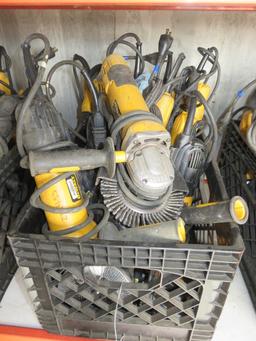 (6) DEWALT CORDED 120V ANGLE GRINDERS & (6) DEWALT CORDED 120V DIE GRINDERS