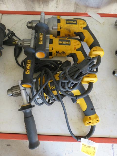 (3) DEWALT 120V DRILLS