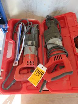 (2) MILWAUKEE 120V RECIPROCATING SAWS