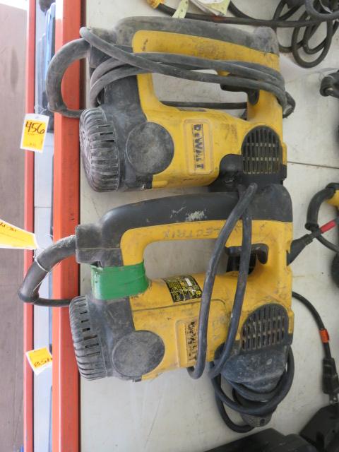 (2) DEWALT 120V ROTARY HAMMERS