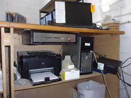 DELL DESKTOP COMPUTER W/MONITOR & HP LASERJET PRINTER