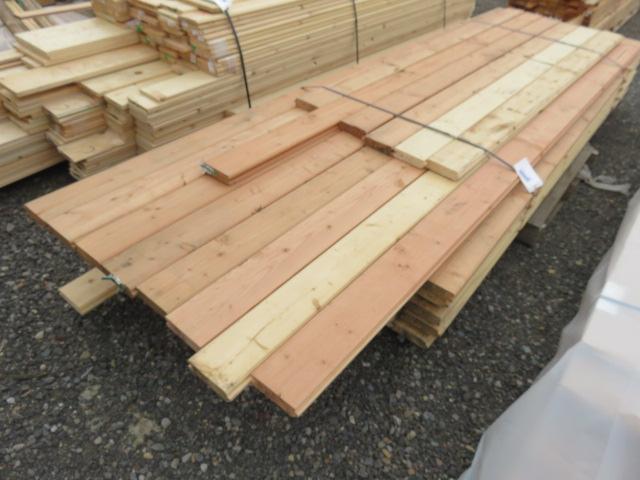 ASSORTED LENGTH TONGUE & GROOVE FIR SUB FLOOR BOARDS