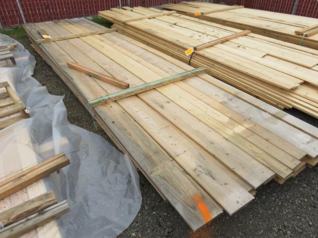PALLET OF ASSORTED LENGTH & WIDTH PINE BOARDS