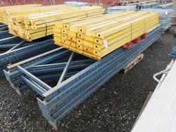 PALLET RACKING (6) 42'' X 16' UPRIGHTS + (30) 9' CROSSARMS