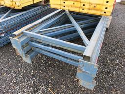 PALLET RACKING (6) 42'' X 16' UPRIGHTS + (30) 9' CROSSARMS
