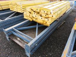PALLET RACKING (6) 42'' X 16' UPRIGHTS + (30) 9' CROSSARMS