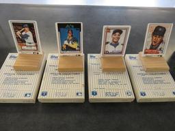 (4) PORCELAIN BASEBALL CARDS, SNIDER, CANSECO, STRAWBERRY & FORD