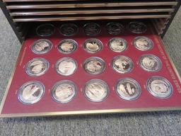 THE FRANKLIN MINT HISTORY OF THE UNITED STATES SPECIAL SOLID BRONZE EDITION COIN COLLECTION